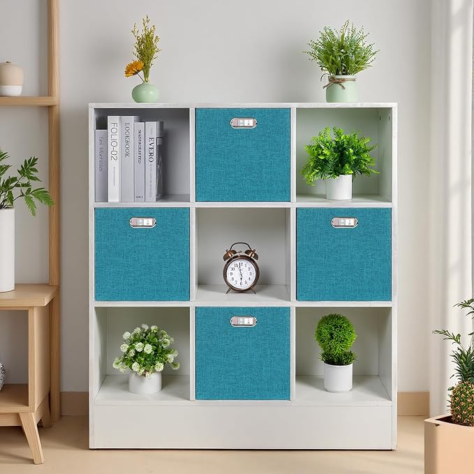 Posprica Collapsible Storage Bins, 13×13 Foldable Storage Cube Boxes Fabric - Image 6