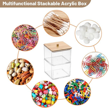 BTSKY Clear Stackable Paper Clip Holder - Image 4