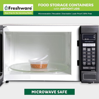 Freshware Food Storage Containers 8 oz Plastic Deli Containers - Image 5