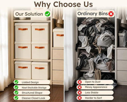 Homsorout Storage Bins with Lids - Image 5