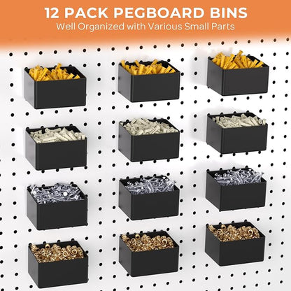 INCLY 278PCS Pegboard Accessories Organizer Kit, Peg Board Hooks Assortment - Image 6