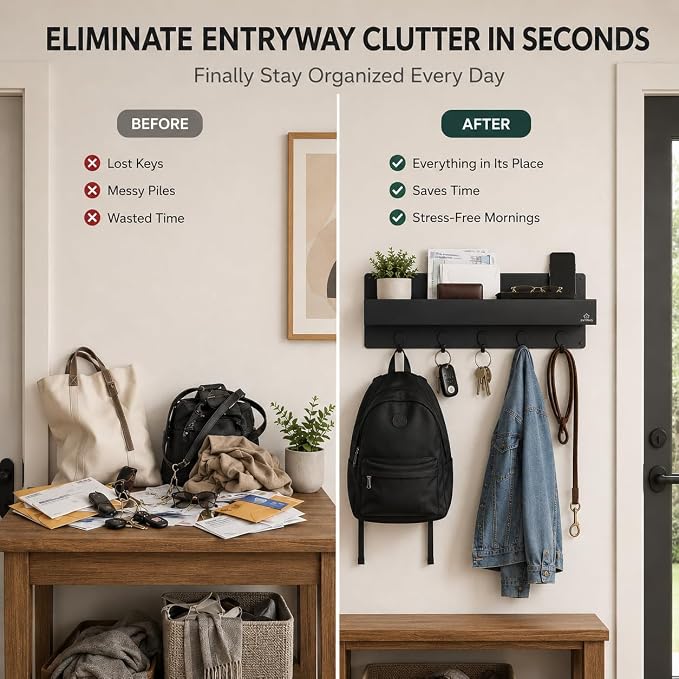 Modern Large Wall Mounted Key Holder - Image 3