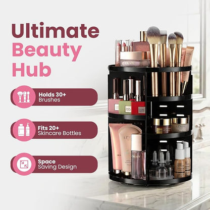 360 Rotating Makeup Organizer - Image 2