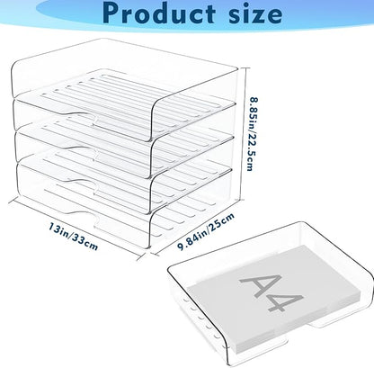 Paper Organizer Letter Tray, Versatile Desk document Organizer–A4 Paper - Image 8