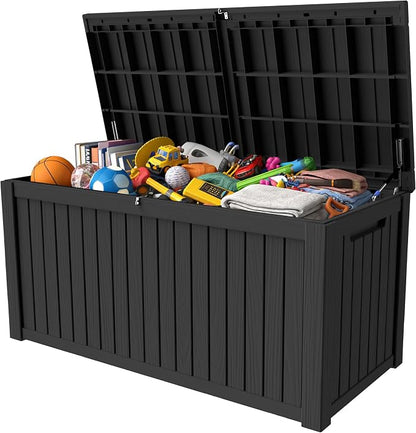 200 Gallon Outdoor Storage Box Resin Deck Box All Weather Waterproof Large by Decksplore%E2%80%94BuiltforOutdoor