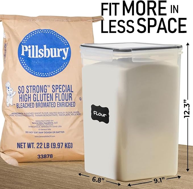 WHITE FEATHER SUPPLIES 8.5L/287Oz Extra Large Airtight Food Storage Containers - Image 2