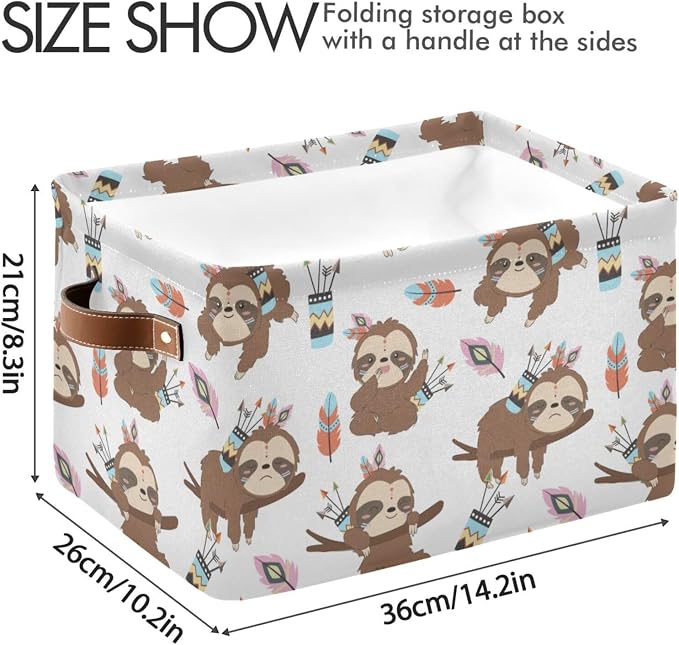 ZAZYXTJ Cute Sloth Storage Basket - Image 3