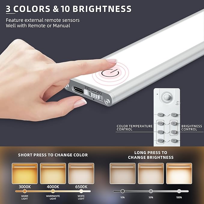 276 LED Under Cabinet Lights Wireless - Image 2