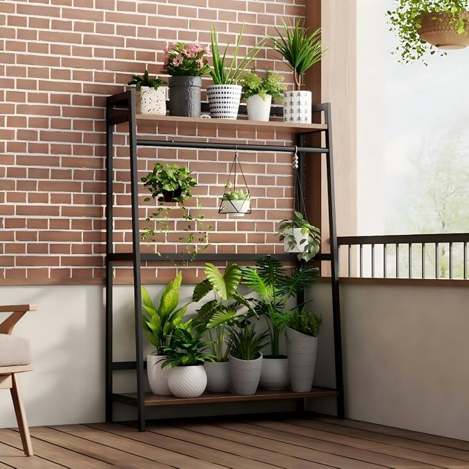 CycleCrew Open Wardrobe Garment Rack, Wood & Metal Clothes Rack | Hanging Rod 2 - Image 3
