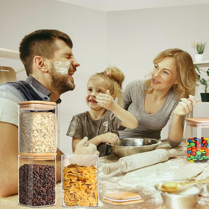 1.2 Qt Square Glass Storage Containers - Image 5