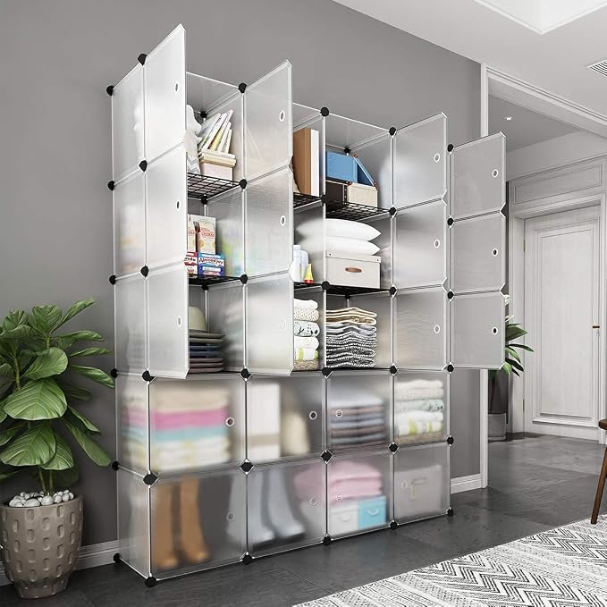 Aeitc Portable Storage Cubes-14 x14 Cube Wire Cube Storage Organizer Clothes - Image 2