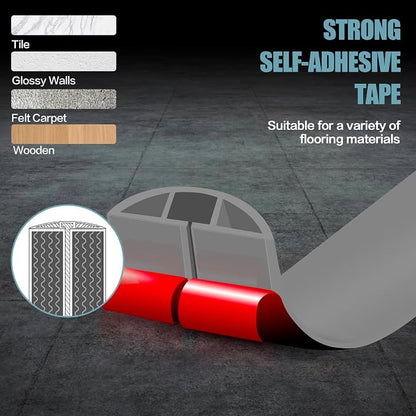 Floor Cord Cover Self Adhesive Cord Hider, 10FT Cable Management, Extension - Image 4