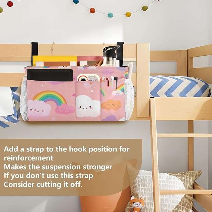 Multicolored Stars Rainbows Bedside Caddy - Image 6