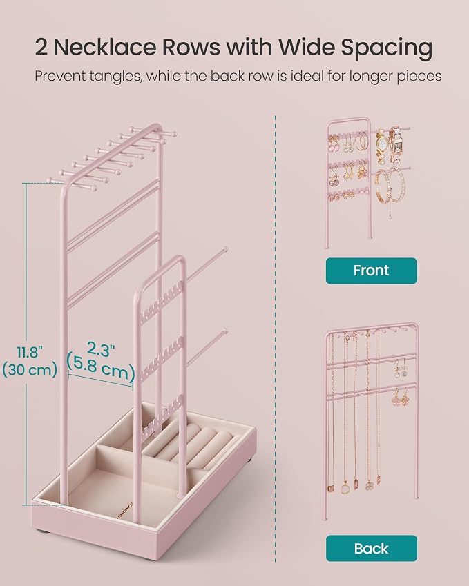 SONGMICS Jewelry Holder, Jewelry Organizer, Jewelry Display Stand - Image 3
