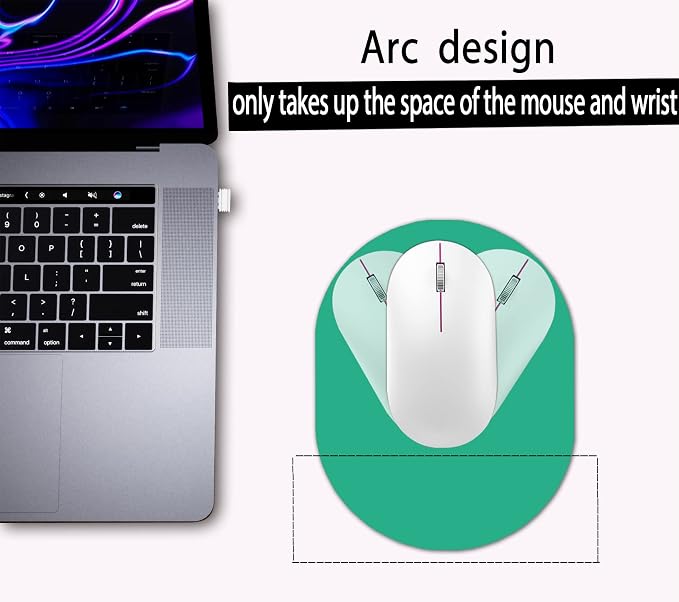 Small Mouse Pad, Waterproof and Non-Slip Rubber Bottom, Wireless Mouse - Image 2