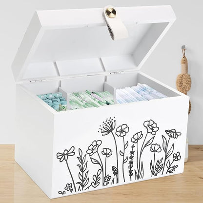 100% Solid Wood Tampon Holder Box by INTARSIO3D
