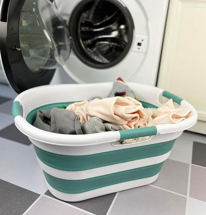 SAMMART 40L Collapsible Plastic Laundry Basket - Image 2