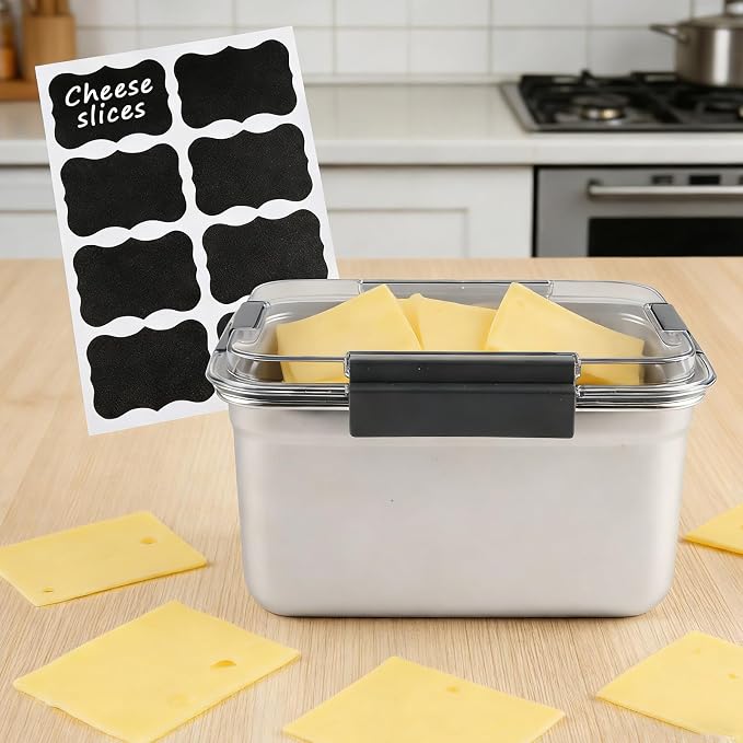 Cheese Container for Refrigerator, Cheese Stainless Steel Container - Image 6