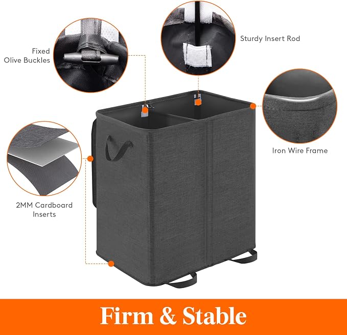Lifewit Double Laundry Hamper - Image 2