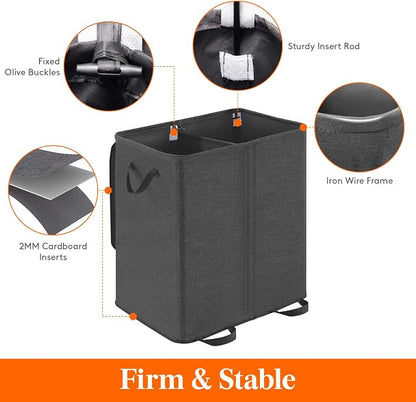 Lifewit Double Laundry Hamper - Image 2