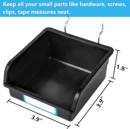 FRIMOONY Pegboard Hooks, with Bins, Peg Locks, - Image 4