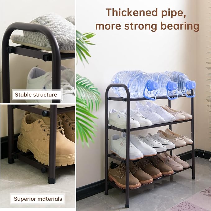 Gonfoam Expandable 4-Tier Shoe Rack - Image 5