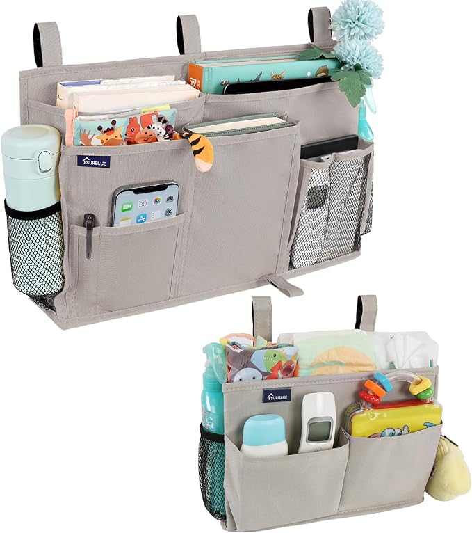 Surblue Bedside Caddy Bunk Bed Storage Organizer Hanging Pockets by SURBLUE