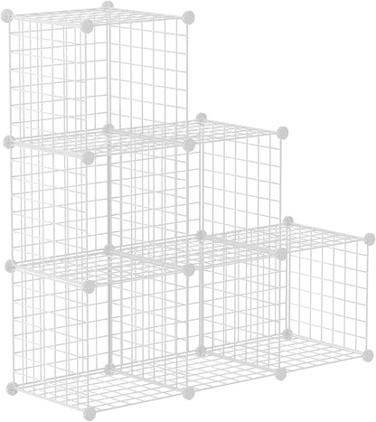 HUBSON Wire Cube Storage Organizer, Book/Toy/Craft/Potted Plants and petCloset by HUBSON