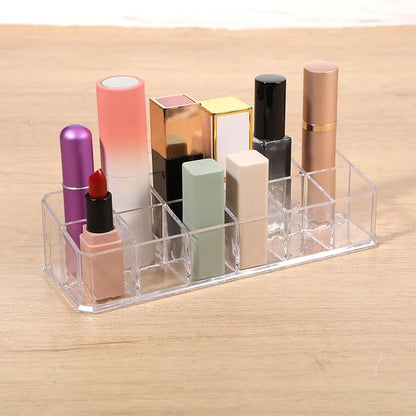 4 PCS Acrylic Lipstick Organizer, Lipstick Holder, 12-Slot Lip Gloss Holder - Image 6