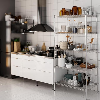 24" Deep x 36" Wide x 74" Height Wire Shelving Kit | 5-Tier | NSF Commercial - Image 8