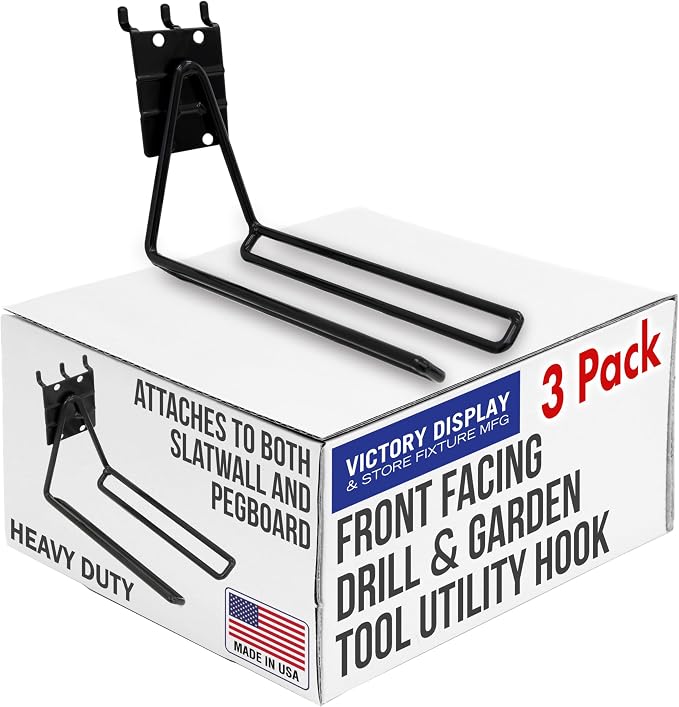 Victory Display Heavy Duty Garage Hooks | by VictoryDisplay