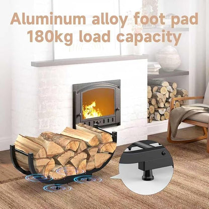 Firewood Rack Outdoor, 29 inch, Firewood Storage Holder Indoor, Log Holders - Image 4