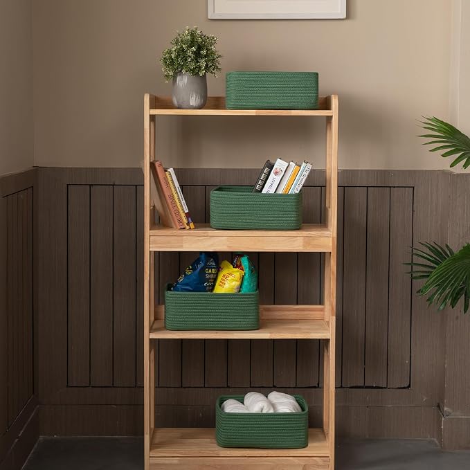 4 Pack Small Storage Shelf Baskets - Image 2