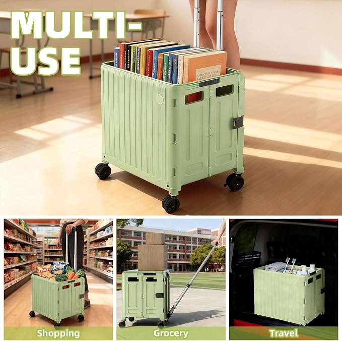 Heavy Duty Rolling Cart for Stairs：Collapsible Utility Crate - Image 7