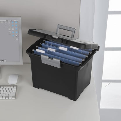 Sterilite Portable File Box, Letter File Storage Bin - Image 3