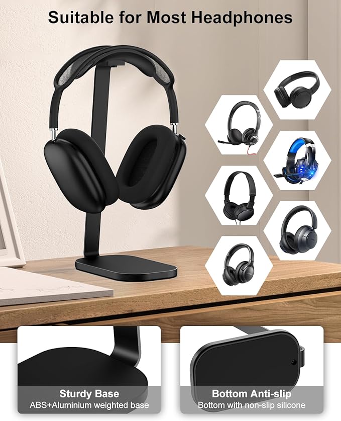 VICHYIE Headphone Stand for AirPods Max, Headset Holder - Image 5