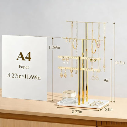 pickpiff Jewelry Stand Organizer Necklace Holder- 14.5" Sturdy Earring and - Image 4