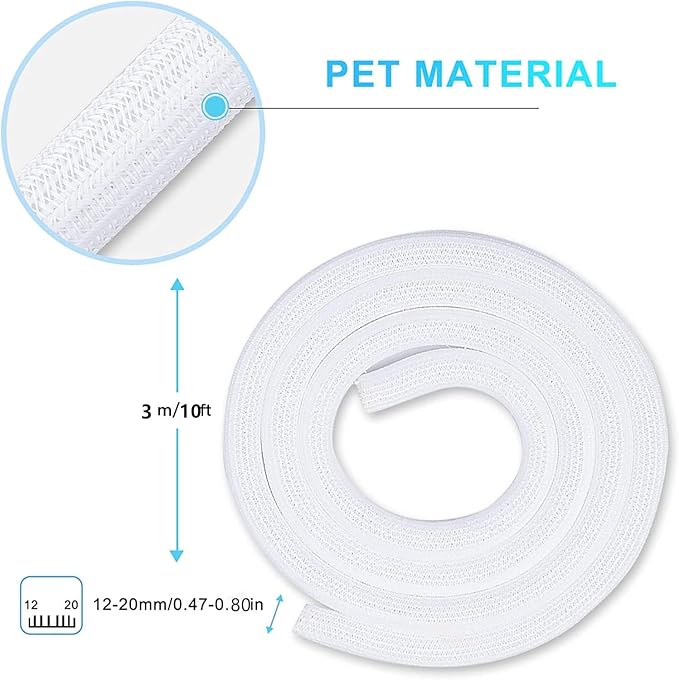 AGPTEK Cable Sleeve Cover, 10ft - Image 5