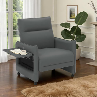 Upholstered Accent Sofa, Modern Faux Leather Chair by Tbillionnext
