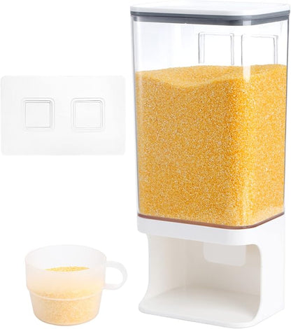 AVLA Rice Dispenser, Wall-Mounted Laundry Detergent Container, Cereal Dry Food by AVLA