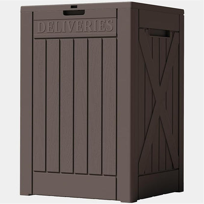 Lockable Outdoor Storage Box 52 Gallon, All-Weather Resin Deck Box by Acurax