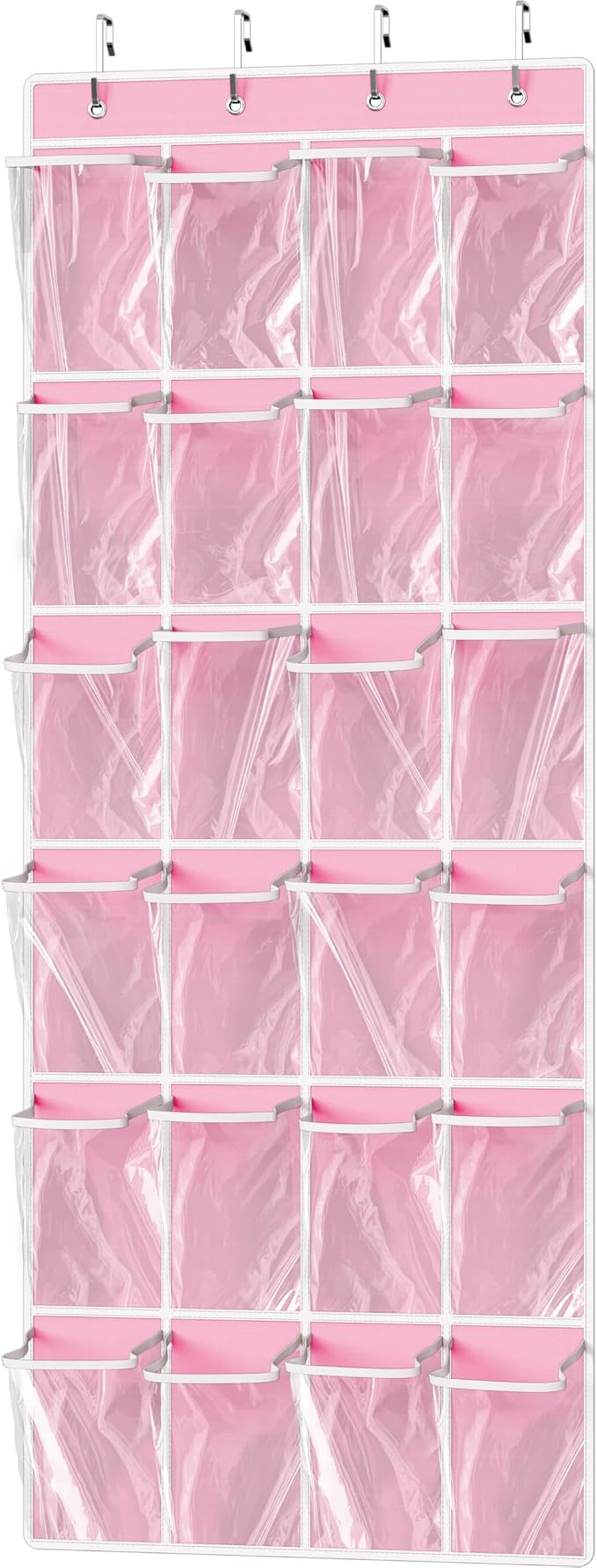 Simple Houseware 24 Pockets Large Clear Pockets Over The Door Hanging Shoe by SimpleHouseware