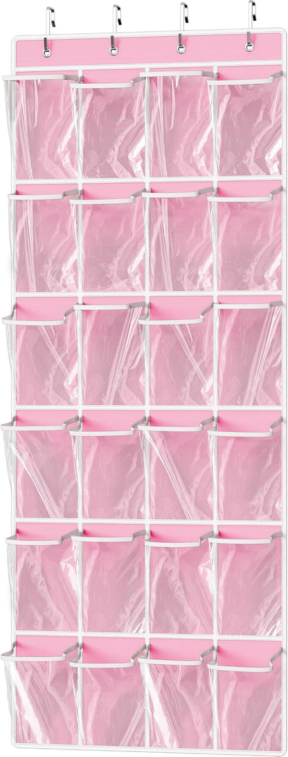 Simple Houseware 24 Pockets Large Clear Pockets Over The Door Hanging Shoe by SimpleHouseware