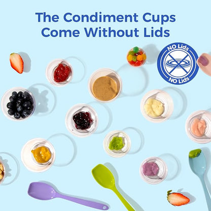 Fit Meal Prep 250 Pack 3.25 oz BPA Free Condiment Cups No Lids, Disposable - Image 2