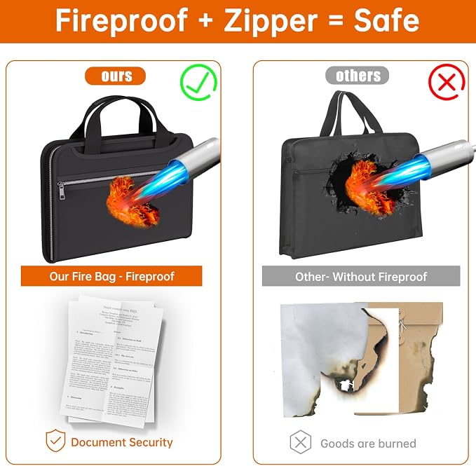 Fireproof Accordion File Organizer - Image 3