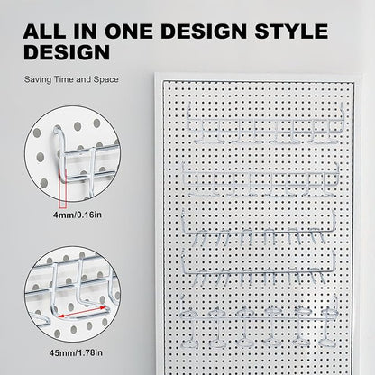MDEOOSKY Stainless Steel Pegboard Tool Organizer Set, Heavy Duty Screwdriver & - Image 3