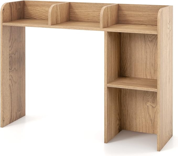 Tangkula Desktop Bookshelf, Countertop Storage Hutch - Image 9