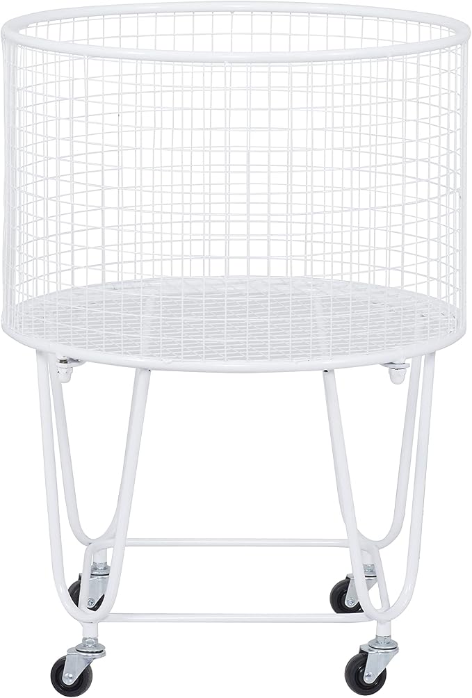 Deco 79 Metal Round Storage Cart - Image 2