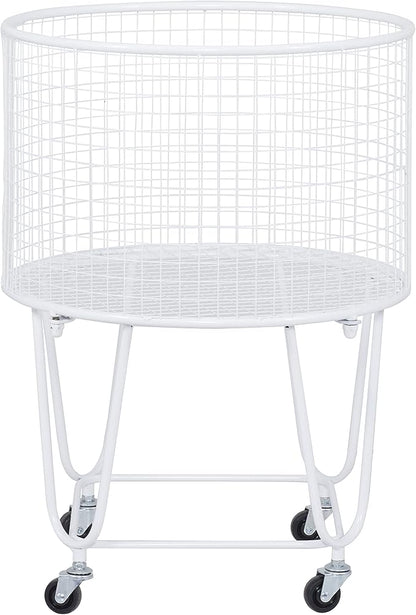 Deco 79 Metal Round Storage Cart - Image 2