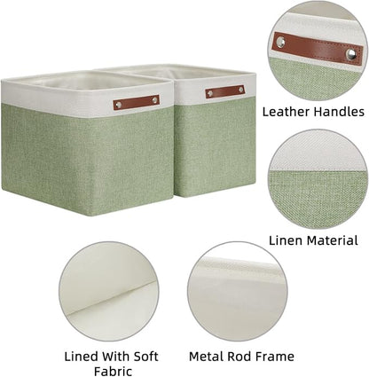 HNZIGE Large Fabric Storage Baskets - Image 2